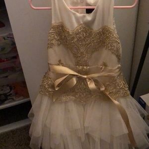 Cream and Fold special occasion dress